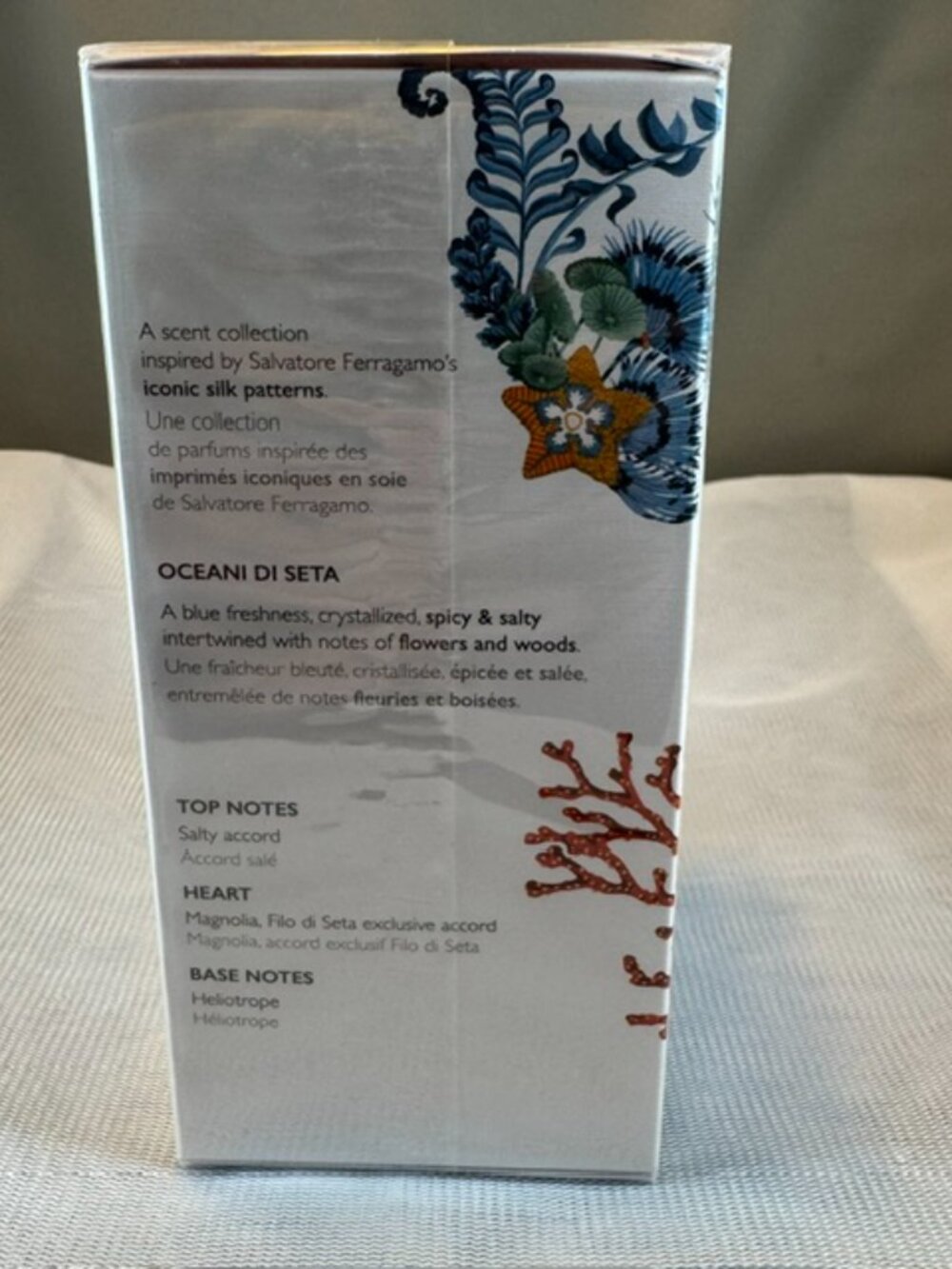 Salvatore Ferragamo Oceani Di Seta EDP Spray Unisex 3.4oz New In Box $125 - Picture 2 of 10